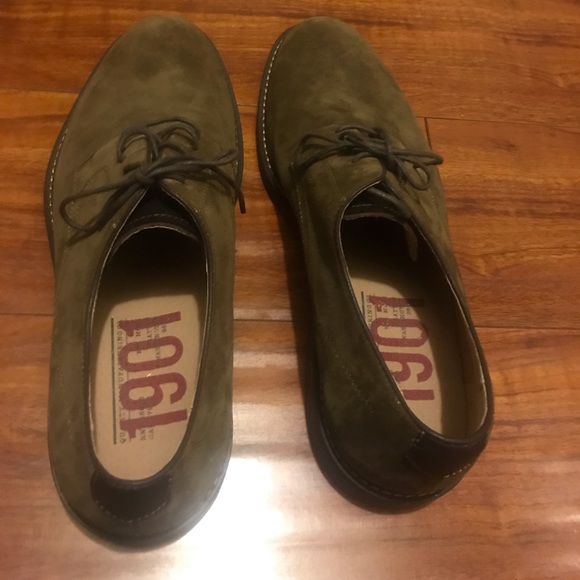 1901 Men’s Camel/Tan Leather Oxfords 13M - Picture 2 of 4